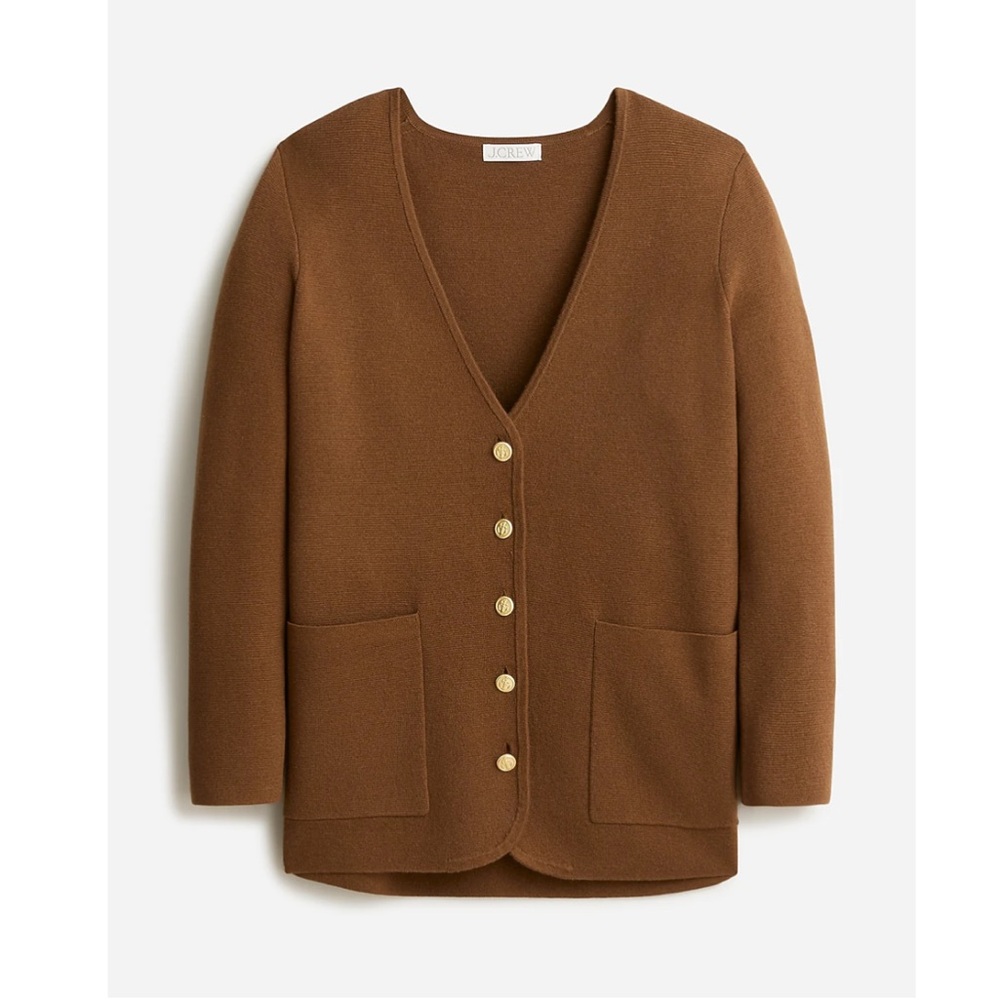 J. Crew Giselle V neck sweater blazer